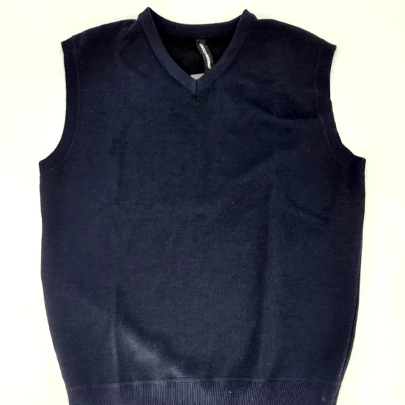 Mens navy blue sweater vest XL - Picture 1 of 2